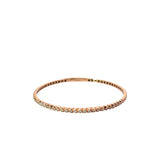 14k Rose Gold 1.01ct G VS2 Round Diamond Flex Bangle Bracelet